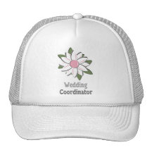 Pink Flower Male Wedding Coordinator Hats