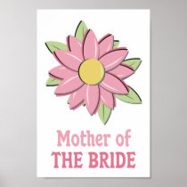 Pink Flower Mother of the Bride Print