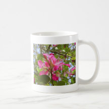 pink flower mug