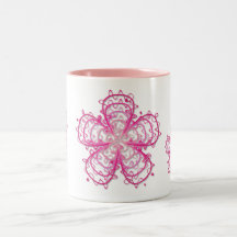 Pink Flower Mug