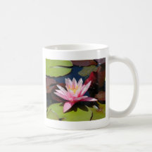 pink flower mug
