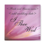 Pink Flower Petal Refrigerator Magnet