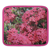 Pink Flower Power iPad Sleeve