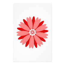 Pink Flower Stationery