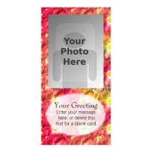 Pink Flower Vertical PhotoCard Template Photo Cards