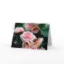 Pink Flowering Begonia Greeting Card