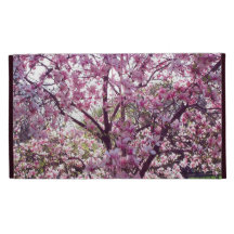 PINK FLOWERING DOGWOOD SPRING BLOSSOMS iPad FOLIO CASE