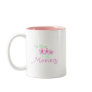 Pink Flowers 1st Time Mommy tshirts and Gifts Mugs