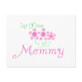 Pink Flowers 1st Time Mommy tshirts and Gifts Postcard