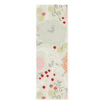 Pink flowers and little birds wallpaper business cards