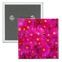 Pink flowers Button buttons