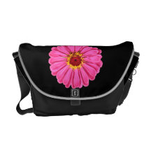 PINK FLOWERS COURIER BAG