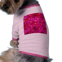 Pink flowers Dog T-Shirt pet clothing