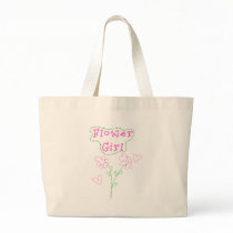 Pink Flowers Flower Girl Bags