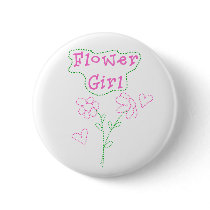 Pink Flowers Flower Girl