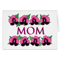 Pink Flowers for Mom cards