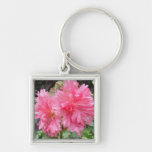 Pink Flowers Keychains
