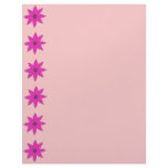 pink flowers letterhead