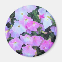 pink flowers magnet