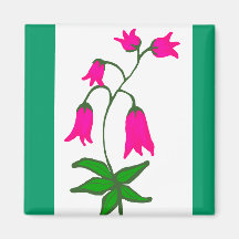 Pink flowers magnet