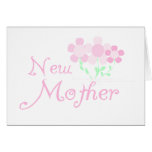 Pink Flowers New Mother Card