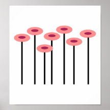 Pink Flowers Poster