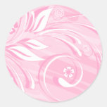 pink flowers stickers