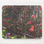 Pink Flowery Mouse Pad