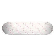 Pink footprints skate deck