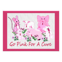 Pink For A Cure Personalized Invite