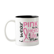 Pink For Hero In Life 2 Mom Breast Cancer Mug