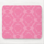 pink formal damask pattern mousepads