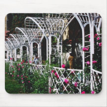 Pink Franciscan Gardens flowers Mousepad