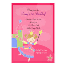 PINK FRENCH POODLE Ooh la la 5x7 Birthday Invitation