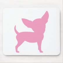 Pink Funny Chihuahua Mouse Pad