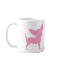 Pink Funny Chihuahua Coffee Mugs
