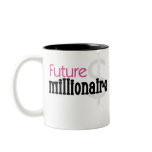 PINK FUTURE MILLIONAIRE COFFEE MUG