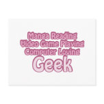 Pink Geek Post Card