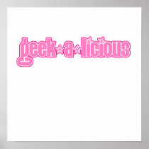 Pink Geekalicious Poster