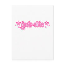 Pink Geekette Post Card