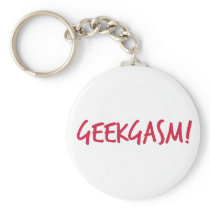 Pink Geekgasm Keychain