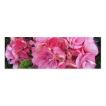 Pink Geranium Up Close Bookmark Business Card Templates