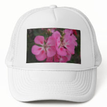 Pink Geraniums 3 Trucker Hat