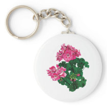 Pink Geraniums with Buds