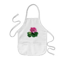 Pink Geraniums with Dew Aprons