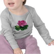 Pink Geraniums with Dew Kids
