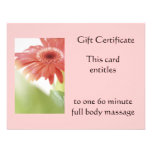 Pink Gerbena Gift Certificate Announcement