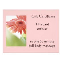 Pink Gerbena Gift Certificate Announcement