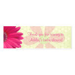 Pink Gerber Daisy Baby Shower Favour Tags Business Card Templates