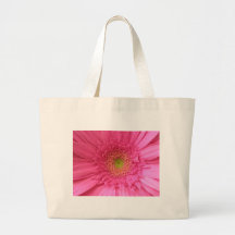 Pink Gerber Daisy Canvas Bags